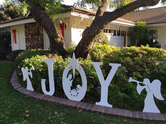 Joy Christmas Yard Sign for Christmas